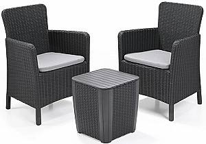 Set mobila de gradina Keter Trenton Graphite/Cold Grey