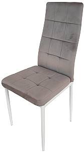 Стул Kroll DC2-001 Lux Light Grey Velvet/White