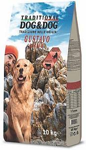 Сухой корм для собак Gheda Dog&Dog Traditional Attivo Manzo 10кг