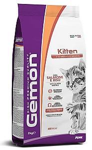 Hrana uscata pentru pisici Gemon Kitten Salmon/Rice 2kg