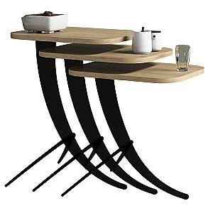 Masuta de cafea, reviste Trendy Pion Stejar (Bej)