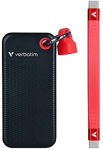 Внешний SSD Verbatim Pocket 256GB Black/Red