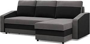 Угловой диван Magnifico Meble Orion LL Bonell Mikrofaza 27/Mikrofaza 15 Right Серый/Черный
