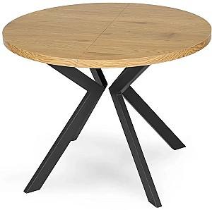 Стол Mebel Elite Lukas 250 Золотой дуб (Бежевый)/Черный