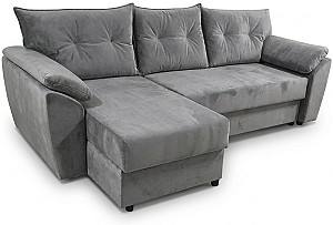 Угловой диван Aurus Viva 256x150 см (tick-tac) Серый