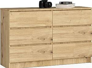 Комод Akord K120 6SZ Дуб ручной работы (Бежевый)