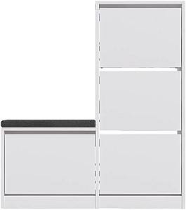 Обувница Mirage Meble Dude White