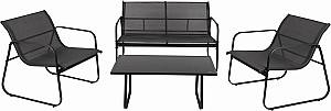 Set mobila de gradina Jumi OM-319059 Antracit (Gri)/Negru