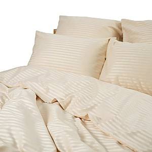 Albituri de pat TEP Stripe Satin 200x220 cm Champagne