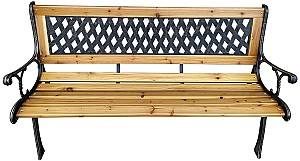 Banca gradina Akord Mirt 125cm Natural/Black