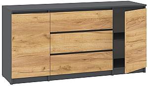 Comoda Pehotin NS-3+2 Antracit / Stejar Taho