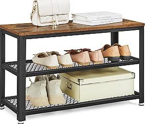 Raft pentru incaltaminte Vasagle LBS73X Rustic Brown/Black