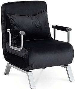 Fotoliu Mebel Elite Bart Velur Negru/Crom