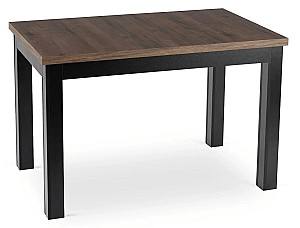 Стол Mebel Elite Skubi 120/160 Орех (Коричневый)/Черный