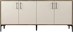 Tumba pentru televizor Mirage Meble Kiev 180 Crem (Bej)/Nuc (Maro)