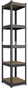 Cтеллаж складской Nex Budget 1800x400x400 mm Антрацит (Серый)