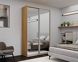 Dulap-cupe Nex Home Oglinda Sonoma (Bej) 140x60x220 cm