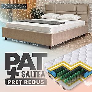 Pat Queens Maria Eco 160x200 + Saltea Salt Confort Clasic 160x200