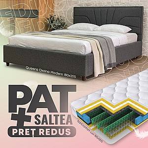 Pat Queens Oxana Modern 180x200 + Saltea Salt Confort Lux 180x200