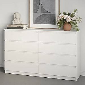 Comoda MBS Neo 8S (160x43x98 cm) Alb