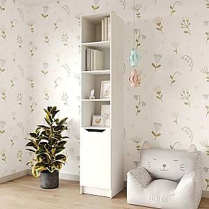Dulap penal MBS Lilu 1D (40x40x210 cm) Alb