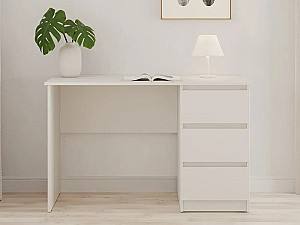 Masa de birou MBS Neo SK-3 (120x60x75.5 cm) Alb