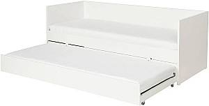 Pat copii IKEA Vihals/Afjall 2 saltele 80x200 Alb