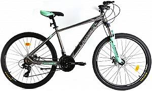 Bicicleta de munte Crosser SOLO 29/21 21S Shimano+Logan Hidraulic Gray/Green