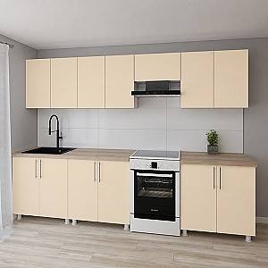 Set mobila bucatarie Smartex K1 300 cm Ivory