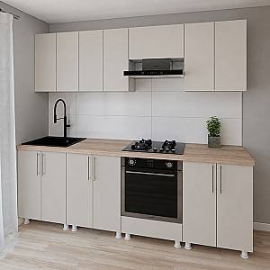 Set mobila bucatarie Smartex K3 240 cm Cașmir