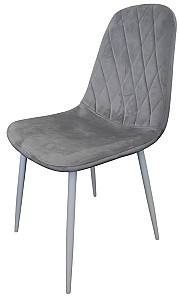 Стул Kroll DC2-006 Velur Light Grey(Серый)/White(Белый)