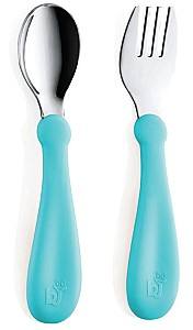Набор столовых приборов BABYJEM Blue/Grey