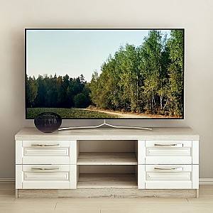 Tumba pentru televizor PS TVF-180 (1.8 м) Cortona / Alb