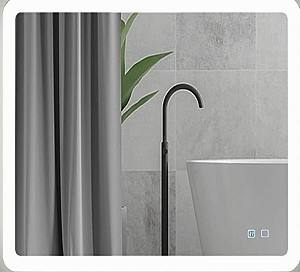 Зеркало Bayro Gama ортогональный 800x800 LED touch c подогревом
