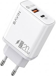Зарядное устройство для телефона BAVIN PC828Y White