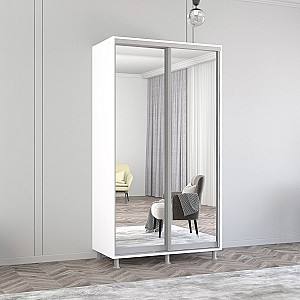 Dulap-cupe Mobildor Lux Aron 110 (2 oglinzi) Alb