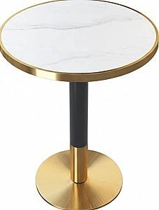 Masa Tempo Kondela Oren 80 White Marble/Gold