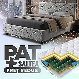 Кровать VLM Infinity 160x200 Серый + Матрас Salt Confort Clasic 160x200
