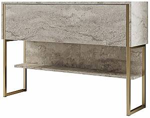 Masa consola Trendy Luxe Travertin (Bej)/Auriu
