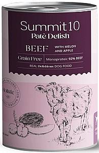 Hrana umeda pentru caini Summit 10 Adult dog beef with melon and apple 400g