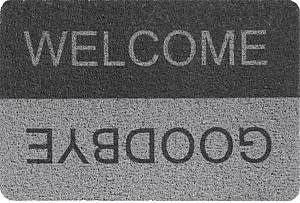 Covoras intrare Hydro-S CURLY-PRINT 60x90cm Grey/Black