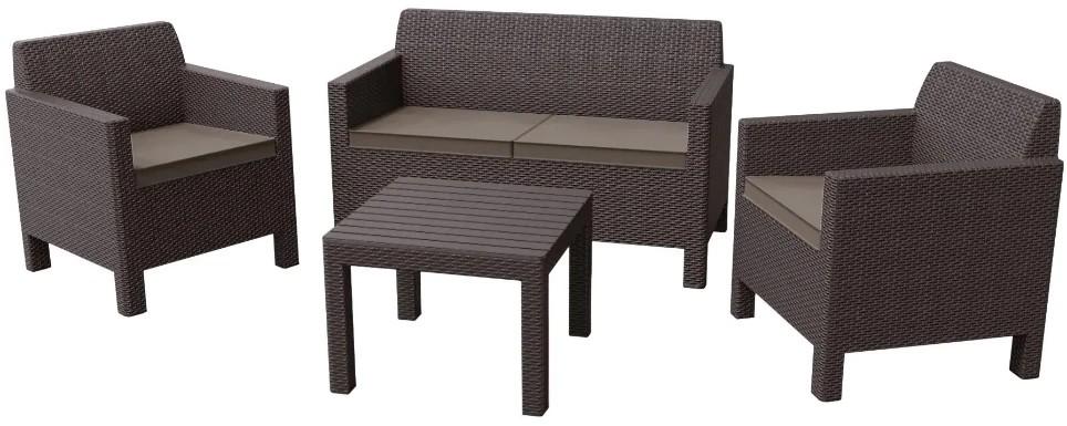 Set mobila de gradina Keter Orlando Set Brown