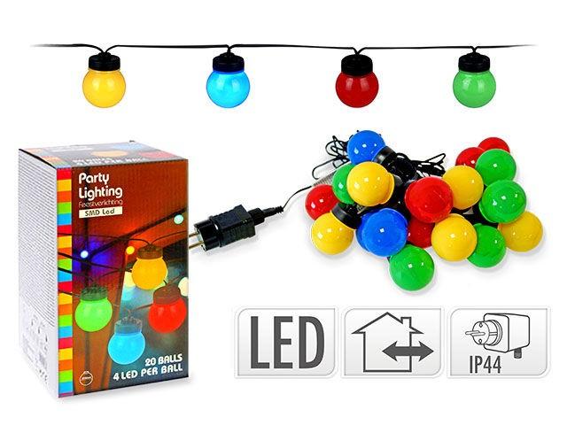 Рождественские огни Party Lights 20LED разноцветные