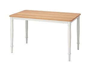 Деревянный стол IKEA Danderyd oak veneer-white 130×80 см