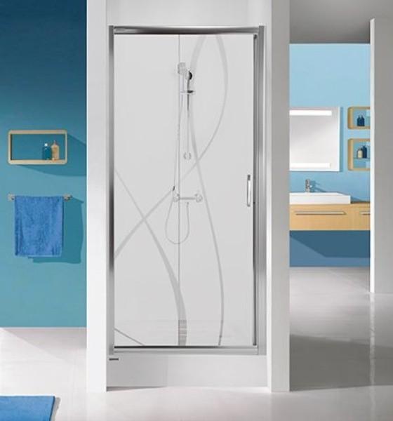 Стеклянная душевая дверь Sanplast D2 TX5 90 S sbW15 (600-270-1100-38)