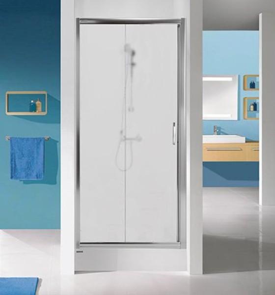 Стеклянная душевая дверь Sanplast D2 TX5 90 S sbCR (600-270-1100-39)