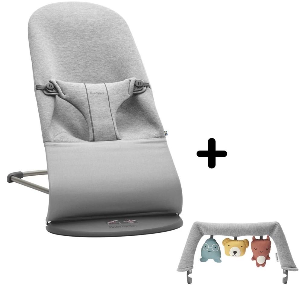 Шезлонг детский BabyBjorn Bliss Light Grey