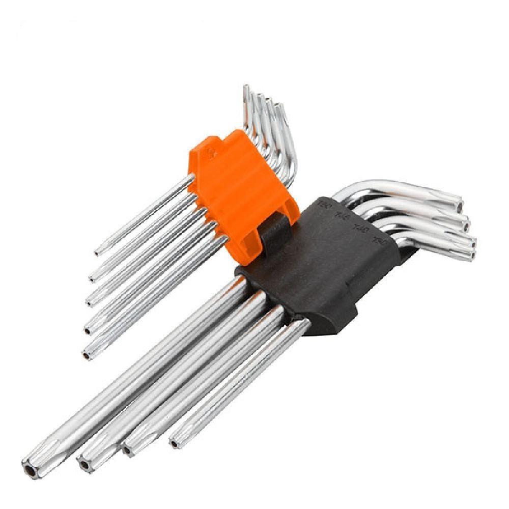 Набор ключей Wokin 9 длинных шестигранных ключей Torx Cr-V T10-T 50