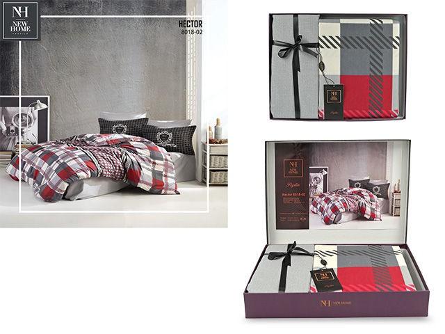 Комплект постельного белья Newhome Poplin Hector красный