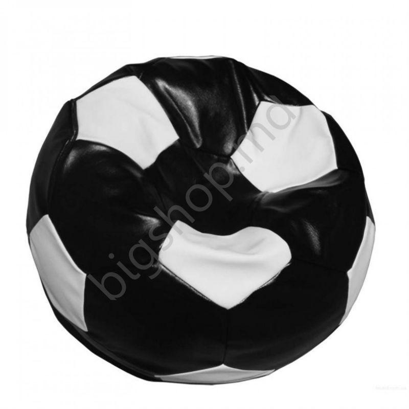 Кресло мешок Релакс Football medium Black/White